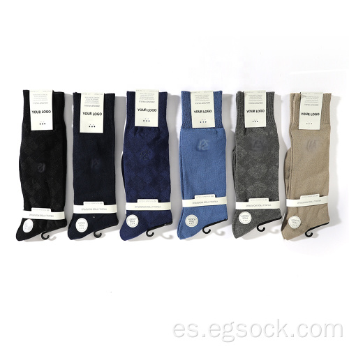 Calcetines de vestir de bambú para hombres-C